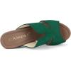 imageAllegra K Womens Faux Suede Platform High Block Heel Slides SandalsGreen