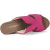 imageAllegra K Womens Faux Suede Platform High Block Heel Slides SandalsHot Pink