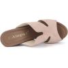 imageAllegra K Womens Faux Suede Platform High Block Heel Slides SandalsPink