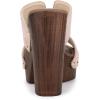 imageAllegra K Womens Faux Suede Platform High Block Heel Slides SandalsPink
