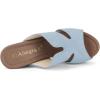 imageAllegra K Womens Faux Suede Platform High Block Heel Slides SandalsSky Blue