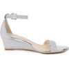 imageAllegra K Womens Glitter Heels Open Toe Wedge Heel SandalsSilver