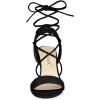 imageAllegra K Womens Lace Up Block High Heels SandalsBlack