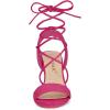 imageAllegra K Womens Lace Up Block High Heels SandalsHot Pink