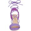 imageAllegra K Womens Lace Up Block High Heels SandalsPurple