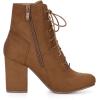 imageAllegra K Womens Lace Up Chunky Heel Ankle BootiesBrown