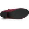 imageAllegra K Womens Lace Up Chunky Heel Ankle BootiesBurgundy