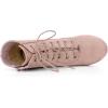 imageAllegra K Womens Lace Up Chunky Heel Ankle BootiesDust Pink