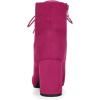 imageAllegra K Womens Lace Up Chunky Heel Ankle BootiesHot Pink