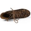 imageAllegra K Womens Lace Up Chunky Heel Ankle BootiesLeopard