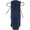 imageAllegra K Womens Lace Up Chunky Heel Ankle BootiesNavy Blue