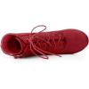 imageAllegra K Womens Lace Up Chunky Heel Ankle BootiesRed