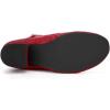 imageAllegra K Womens Lace Up Chunky Heel Ankle BootiesRed