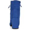 imageAllegra K Womens Lace Up Chunky Heel Ankle BootiesRoyal Blue