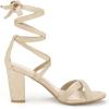 imageAllegra K Womens Lace Up High Block Heeled SandalsBeige