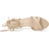 imageAllegra K Womens Lace Up High Block Heeled SandalsBeige
