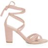 imageAllegra K Womens Lace Up High Block Heeled SandalsDust Pink