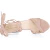 imageAllegra K Womens Lace Up High Block Heeled SandalsDust Pink