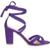 imageAllegra K Womens Lace Up High Block Heeled SandalsPurple