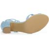 imageAllegra K Womens Lace Up High Block Heeled SandalsSky Blue