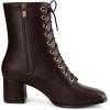 imageAllegra K Womens Lace Up Square Toe Chunky Heels Ankle Combat BootsCoffee
