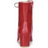 imageAllegra K Womens Lace Up Square Toe Chunky Heels Ankle Combat BootsRed