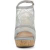 imageAllegra K Womens Open Toe Platform Heel Lace Wedges SandalsGrey
