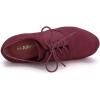 imageAllegra K Womens Platform Chunky Heel Lace Up BootiesBurgundy