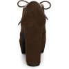 imageAllegra K Womens Platform Chunky Heel Lace Up BootiesDark Brown