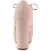 imageAllegra K Womens Platform Chunky Heel Lace Up BootiesDusty Pink