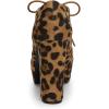 imageAllegra K Womens Platform Chunky Heel Lace Up BootiesLeopard