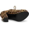imageAllegra K Womens Platform Chunky Heel Lace Up BootiesLeopard
