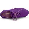 imageAllegra K Womens Platform Chunky Heel Lace Up BootiesPurple