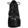 imageAllegra K Womens Platform Lace Up Chunky Heel Ankle BootsBlack