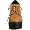 imageAllegra K Womens Platform Lace Up Chunky Heel Ankle BootsBrown