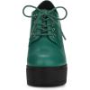 imageAllegra K Womens Platform Lace Up Chunky Heel Ankle BootsGreen