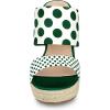 imageAllegra K Womens Platform Polka Dots Heel Espadrille Wedge SandalsDark Green