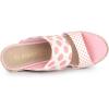 imageAllegra K Womens Platform Polka Dots Heel Espadrille Wedge SandalsLight Pink