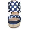 imageAllegra K Womens Platform Polka Dots Heel Espadrille Wedge SandalsRoyal Blue