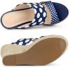 imageAllegra K Womens Platform Polka Dots Heel Espadrille Wedge SandalsRoyal Blue