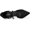 imageAllegra K Womens Pointed Toe Chunky Heels Lace Up Sandals PumpsBlack