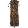 imageAllegra K Womens Pointy Toe Zip Lace Up Stiletto Heel Ankle BootsLeopard