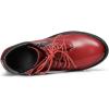 imageAllegra K Womens Round Toe Chunky Heel Lace Up Zipper Combat BootsRed