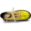 imageAllegra K Womens Round Toe Platform Lace Up Colorful Combat Ankle BootsGold Yellow