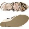 imageAllegra K Womens Snake Print Wedges Strappy Platform Wedge Heel SandalsKhaki