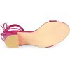 imageAllegra K Womens Sparkle Strappy Lace Up Block Heels SandalsHot Pink
