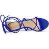 imageAllegra K Womens Strappy Kitten Heel Lace Up SandalsDark Blue