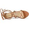 imageAllegra K Womens Strappy Kitten Heel Lace Up SandalsDark Brown