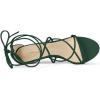imageAllegra K Womens Strappy Kitten Heel Lace Up SandalsGreen