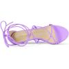 imageAllegra K Womens Strappy Kitten Heel Lace Up SandalsPurple